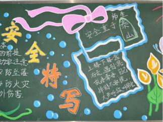 校园安全法则版面设计图