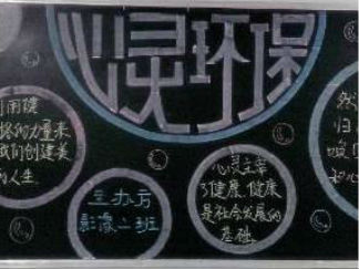 心理健康黑板报版面设计图2