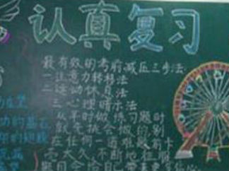 冲刺期末黑板报版面设计图