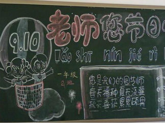 小学生教师节黑板报版面设计图