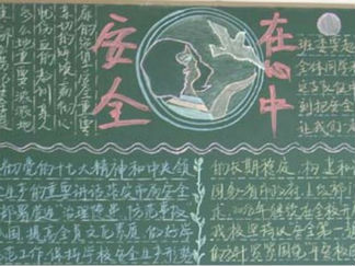小学生安全黑板报版面设计图6