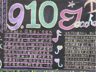 最好的教师节黑板报版面设计图7