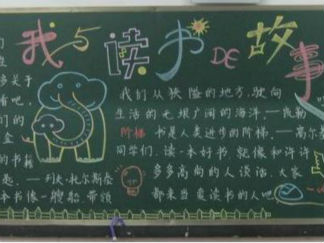 快乐阅读黑板报版面设计图