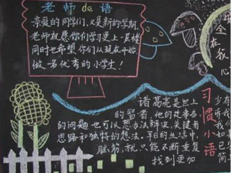 新学期黑板板版面设计图