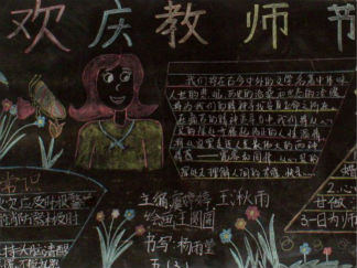 教师节黑板报版面设计图12
