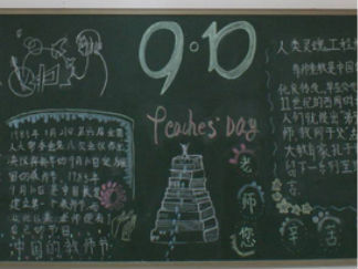 教师节黑板报版面设计图14
