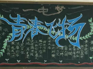 高中生优秀黑板报版面设计图