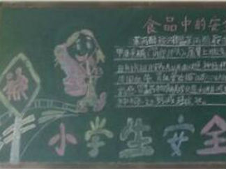 小学生安全教育黑板报版面设计图8