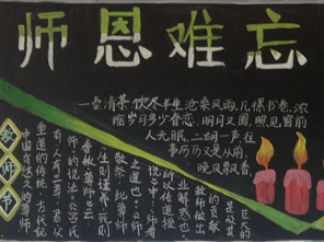 教师节黑板报版面设计图16