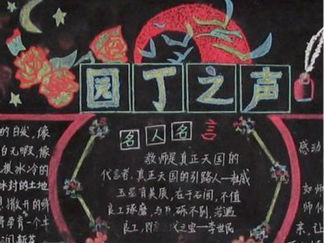 教师节主题黑板报版面设计图10