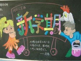 新学期的黑板报版面设计图3