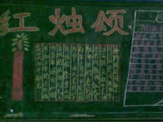 教师节黑板报版面设计图22