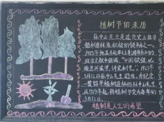 植树节黑板报版面设计图11
