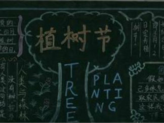 植树节黑板报版面设计图13