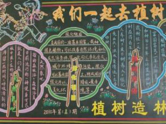 植树节黑板板版面设计图12