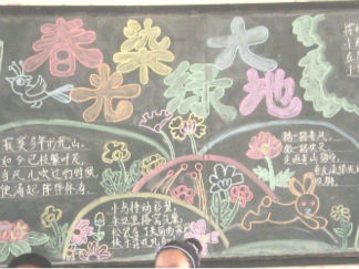 植树节黑板报版面设计图27