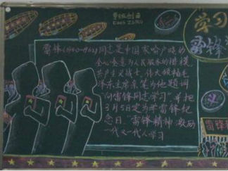 学雷锋黑板报版面设计图20