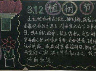 学雷锋植树节黑板报版面设计图3