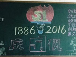 庆祝五一劳动节黑板报版面设计图