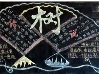 小学植树节黑板报版面设计图