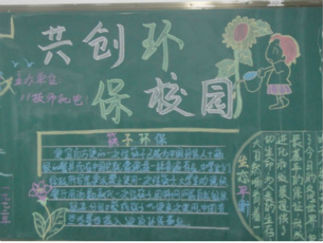 2016年经典低碳生活手抄报版面设计图2