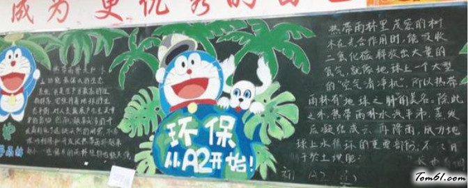 2016年环保黑板报版面设计图3图片1