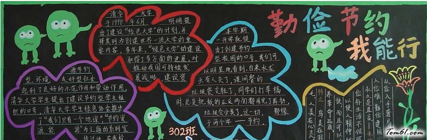2016年环保知识黑板报版面设计图图片1