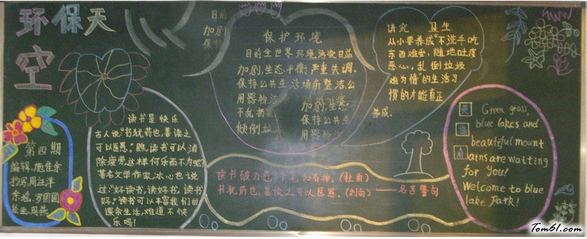2016年环保知识黑板报版面设计图3图片1