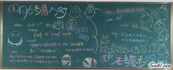2016年最新愚人节黑板报版面设计图图片1