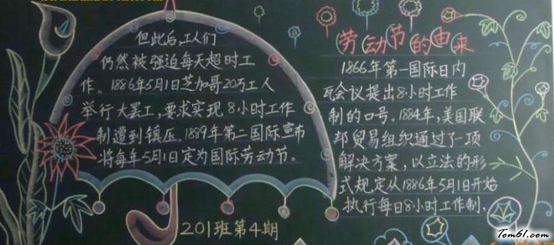 五一黑板报版面设计图5图片1