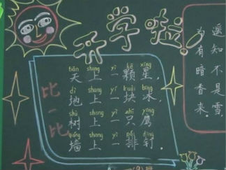 新学期开学黑板报版面设计图13