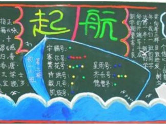 2016年新学期开学黑板报版面设计图