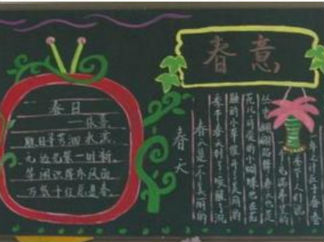 开学第一课黑板报版面设计图