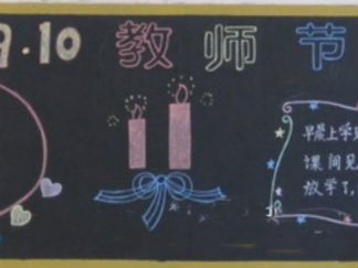 教师节感恩黑板报版面设计图4
