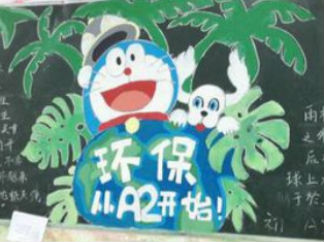 2016年环保黑板报版面设计图3