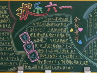 六一儿童节的黑板报版面设计图23