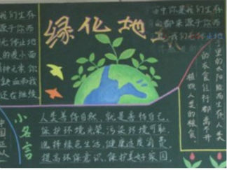 最新低碳环保黑板报版面设计图