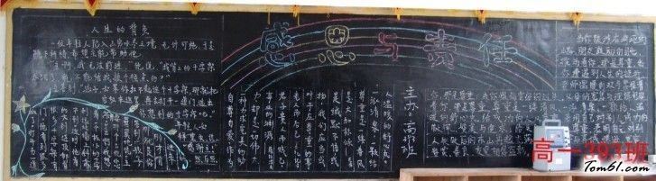 感恩&#8226;责任&#8226;文明礼仪主题黑板报2图片1