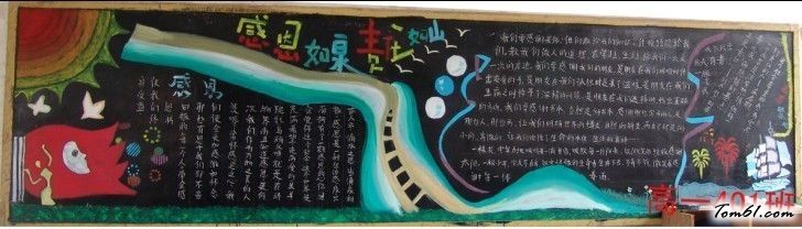 感恩&#8226;责任&#8226;文明礼仪主题黑板报5图片1