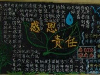 责任主题黑板报版面设计图2
