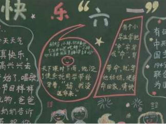 迎六一儿童节黑板报版面设计图4