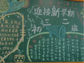 新学期新起点新面貌黑板报版面设计图5