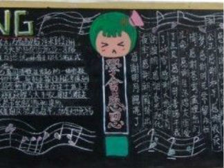 感恩·责任·文明礼仪主题黑板报4