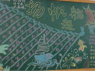 新学期新起点新面貌黑板报版面设计图3