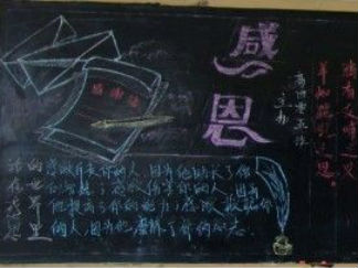 感恩·责任·文明礼仪主题黑板报7
