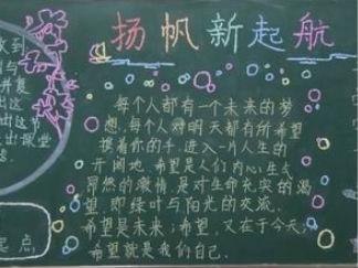 新学期第一期黑板报版面设计图4