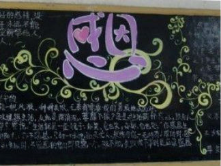 感恩·责任·文明礼仪主题黑板报9