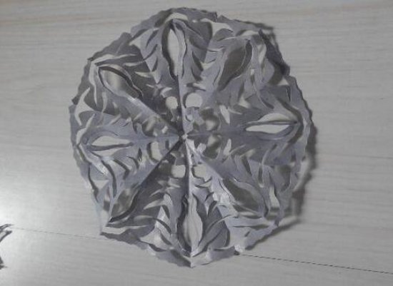 圆形窗花剪纸图案与图解教程