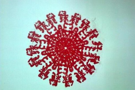 漂亮的窗花剪纸图案与图解教程