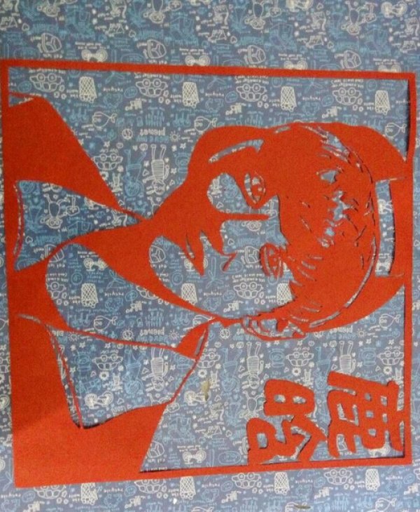 帅哥鹿晗剪纸图案与图解教程